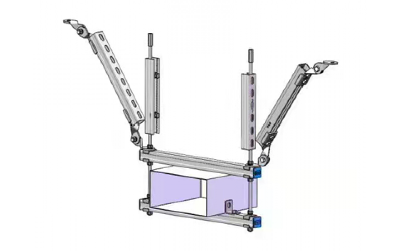 風管雙側向抗震支吊架